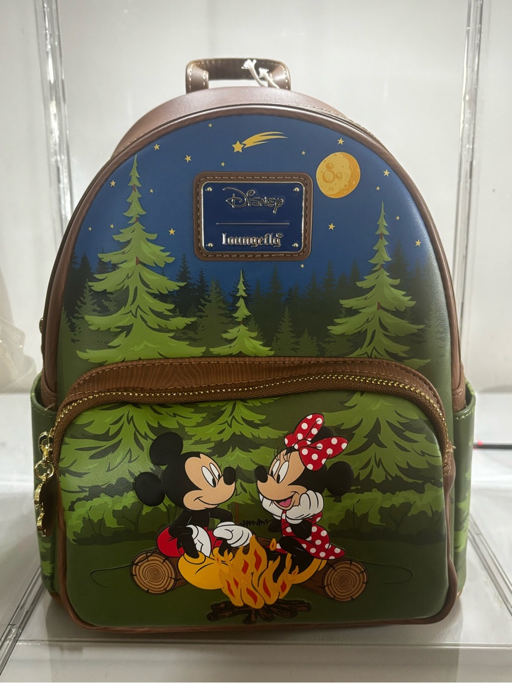Loungefly Disney Mickey & Minnie Campfire Mini Backpack - New With Tags